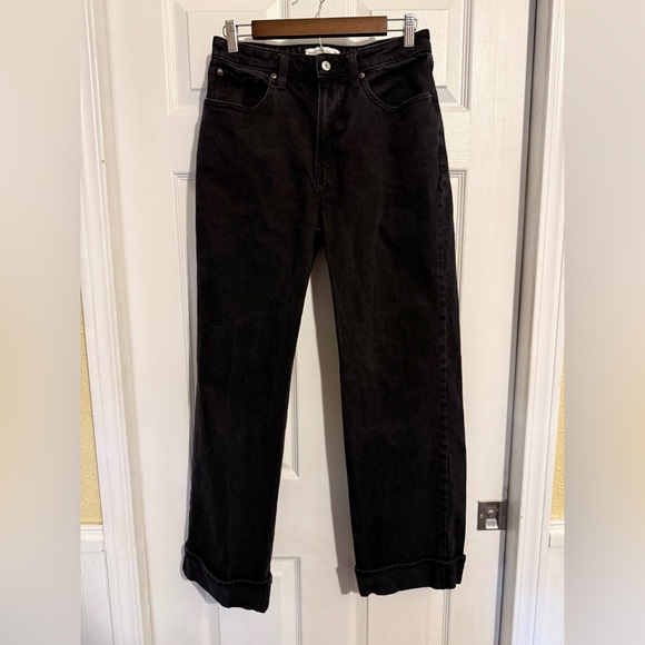 Abercrombie & Fitch Women's Curve Love The 90s Relaxed High Rise Jeans - Picture 2 of 6